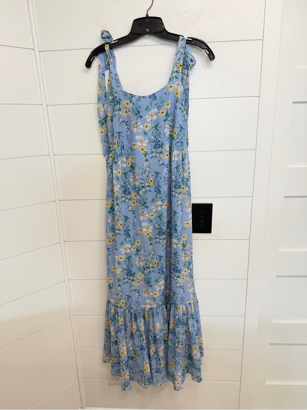 Yumi Kim Rosette Blue Floral Tie Strap Maxi Dress Garden Party 8079 - Picture 2 of 11